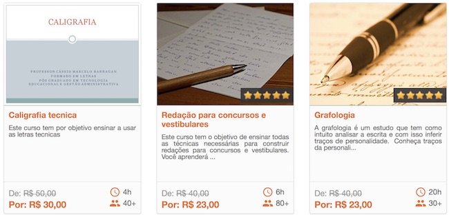 CURSO DE CALIGRAFIA GRÁTIS – ONDE FAZER?