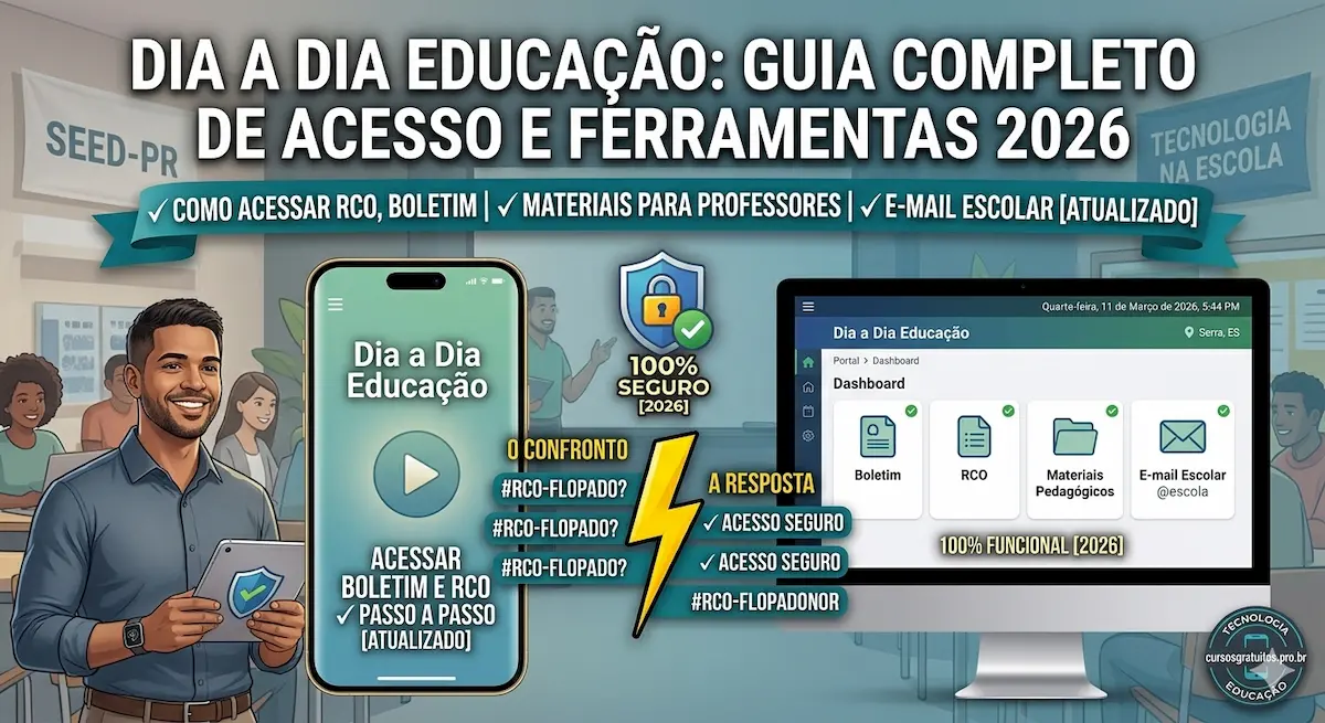 Portal Dia a Dia Educação 2026: Guia de Acesso a Boletim, RCO e E-mail Portal Dia a Dia Educação 2026: Guia de Acesso a Boletim, RCO e E-mail