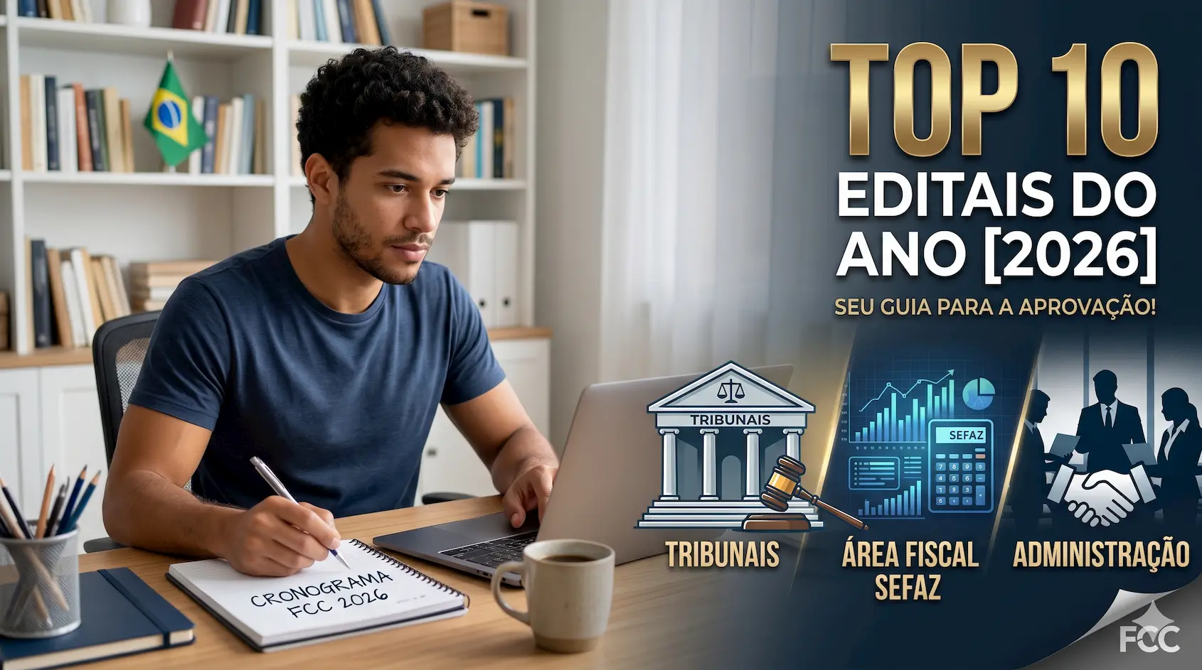 FCC Concursos: Conheça os 10 Melhores Editais do Ano [2026] para Mudar de Vida!